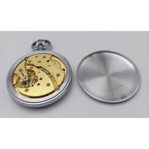 533 - A JAEGER LE COULTRE POCKET WATCH MADE FOR THE U.K. SPACE AGENCY AND MARKED G.S.T.P. ON THE REVERSE W... 