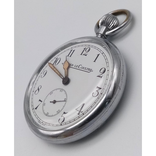 533 - A JAEGER LE COULTRE POCKET WATCH MADE FOR THE U.K. SPACE AGENCY AND MARKED G.S.T.P. ON THE REVERSE W... 