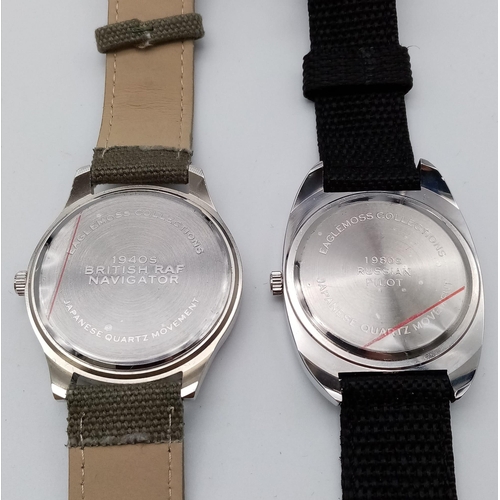 914 - A Parcel of Three Unworn Military Homage Watches Comprising; 1) 1940’s Japanese Pilot (50mm), 2) 198... 