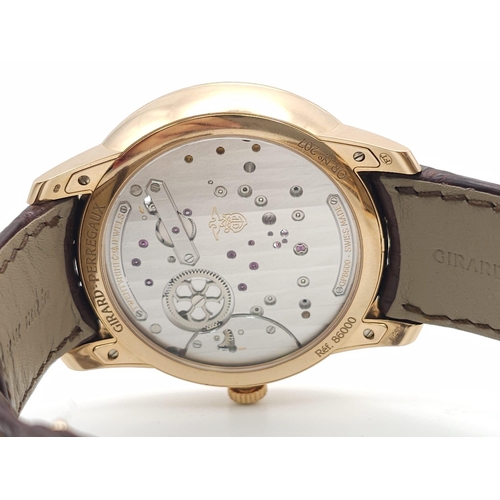 15 - A Girard-Perregaux 18k Gold Classic Bridges Gents Watch. 
Original Alligator strap with gold buckle.... 