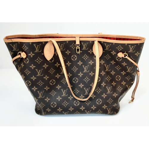 590 - The Louis Vuitton Monogram Canvas Neverfull GM is a dual-purpose accessory, serving as both a sleek ... 