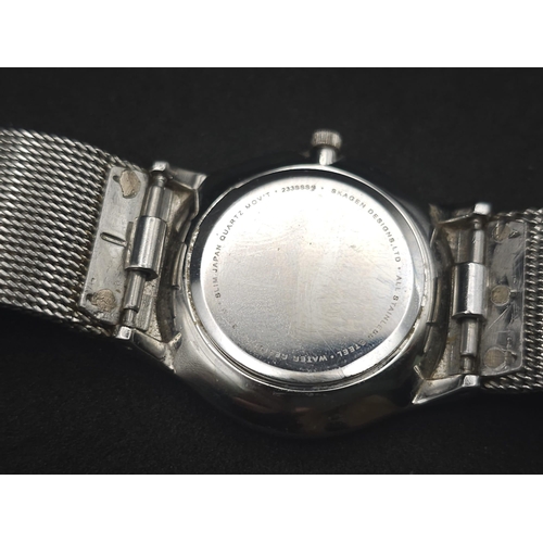 890 - A Skagen of Denmark Quartz Ladies Watch. Stainless steel bracelet and case - 28mm. Mother of pearl d... 