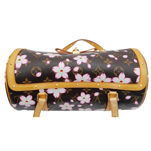 419 - A LOUIS VUITTON MONOGRAM CHERRY BLOSSOM M92009 PAPILLON HANDBAG .   28 X 14cms