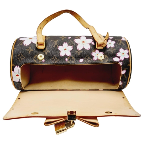 419 - A LOUIS VUITTON MONOGRAM CHERRY BLOSSOM M92009 PAPILLON HANDBAG .   28 X 14cms