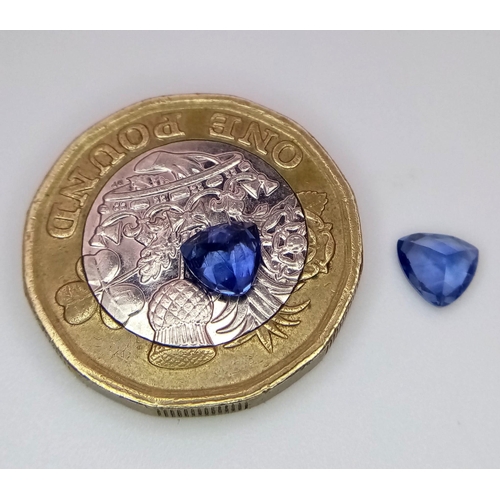 546 - PAIR OF BLUE SAPPHIRE TRILLION CUTS 1.49CT
ref: 21 - S