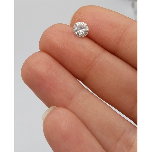 477 - A ROUND BRILIANT CUT MOISSANITE 0.89CT
ref: AS 6006