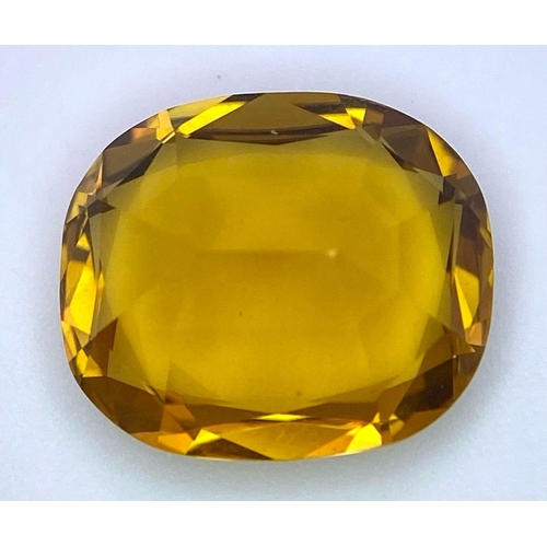 635 - Parcel of Two Natural Stones.
1) Cushion-Cut Citrine, 7.27ct
2) Brilliant-Cut White Sapphire, 0.45ct... 