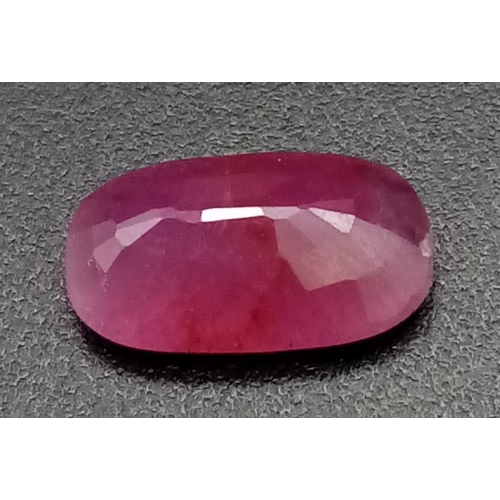 600 - A 2.41ct Untreated oval shape Ruby.