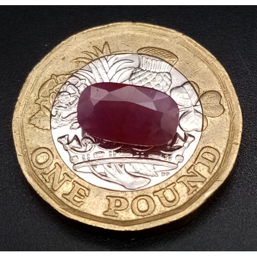 600 - A 2.41ct Untreated oval shape Ruby.