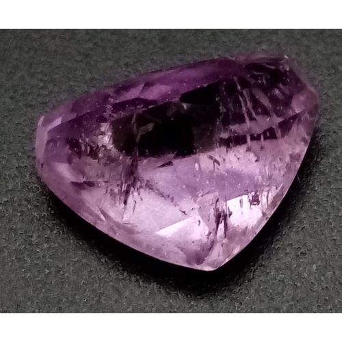 566 - A 4.93CT Cushion cut Pink Kunzite.