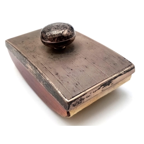 1109 - A 1935 Birmingham Silver top, Antique Ink Blotter by William Neale & Son of Warstone Lane, Birmingha... 