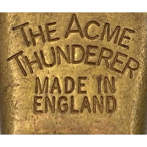 89 - A rare combination of an ACME CITY Model 47 and an ACME THUNDERER Model 60.5 whistle 
Bibliography: ... 