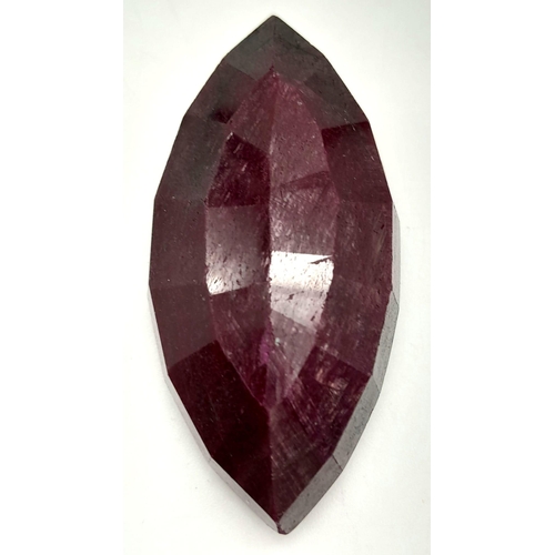 1198 - A 314.50ct Faceted Ruby. Marquise Shape. GLI Certified.