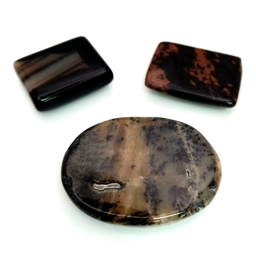 692 - A lot of 101.85Ct Cabochon Agate. Mix Shapes.