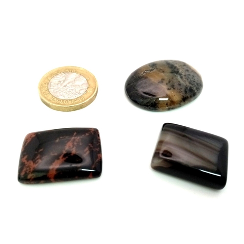 692 - A lot of 101.85Ct Cabochon Agate. Mix Shapes.