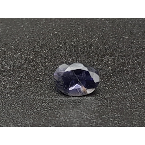 765 - Set of 2 Gemstones - 0.40 Ct Faceted Iolite Gemstone & 12.80 Ct Faceted Rutile quartz Gemstone, Oval... 