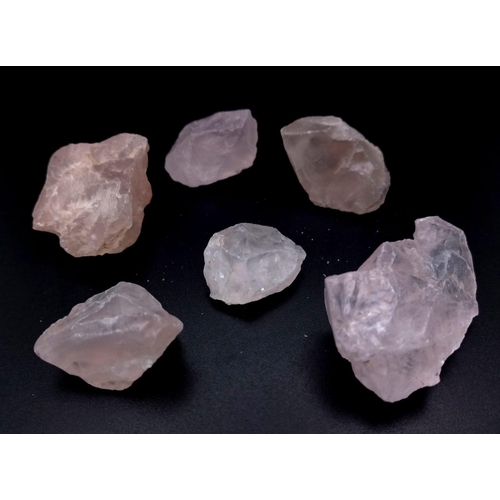 693 - A 263.45ct Rough Rose Quartz Gemstones Lot. GLI Certified.