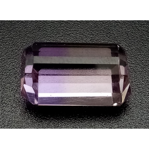 706 - A 8.16ct Bolivia Ametrine Gemstone, Bi Colour, Eye Clean, GFCO Swiss Certified