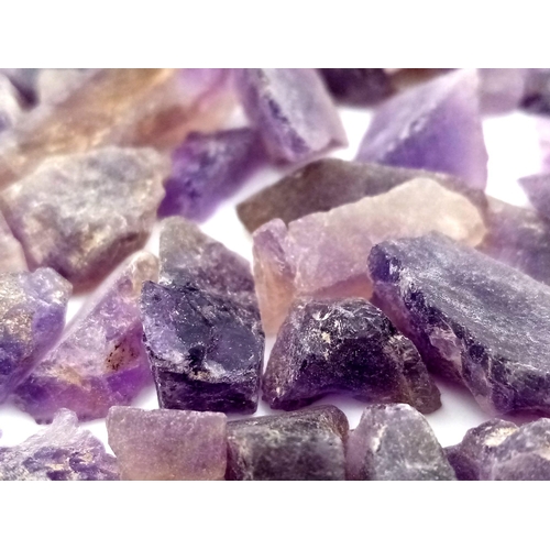 504 - A 265.70ct Rough Amethyst Gemstones Lot. GLI Certified.