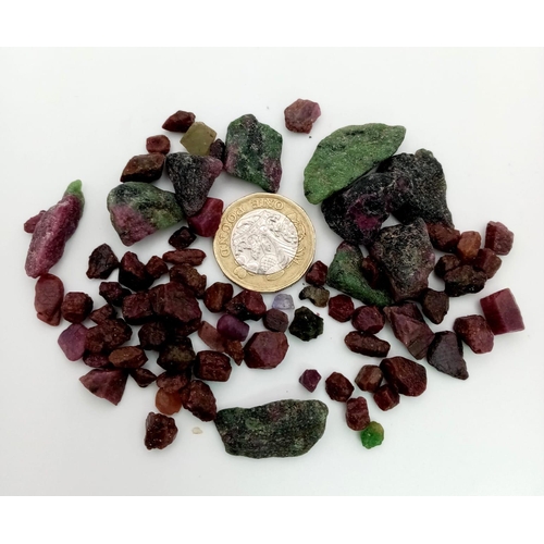 658 - A 275ct Rough Ruby Zoisite Gemstone Lot.