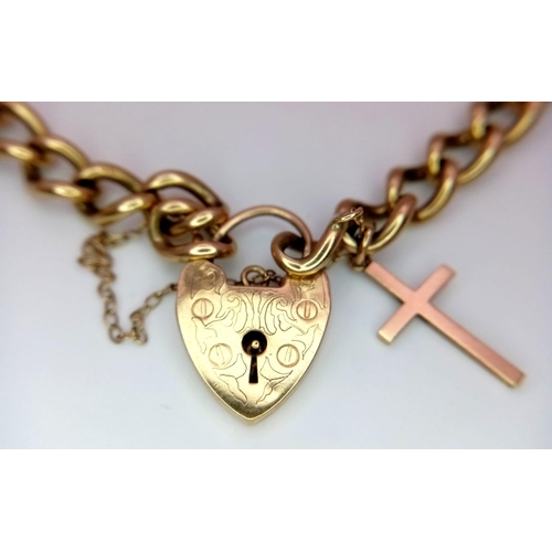 57 - 9k yellow gold charm bracelet.
19.5g, approximately 18cm length.

SH1284I