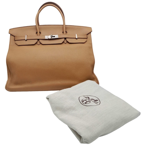 346 - A gorgeous Hermes Togo Taupe Birkin Bag.
A highly sought-after classic, quality leather throughout, ... 