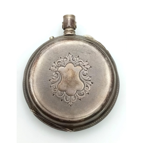 1119 - A beautiful early 1900's, BREVET French Pocket Watch.
Stamped 800 SILVER and weighs 95.5g
Face, glas... 