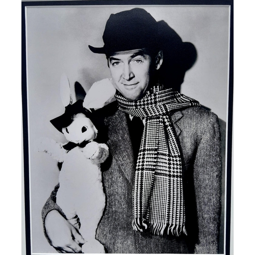 134 - A PHOTO OF JIMMY STEWART AND THE FAMOUS WHITE RABBIT 