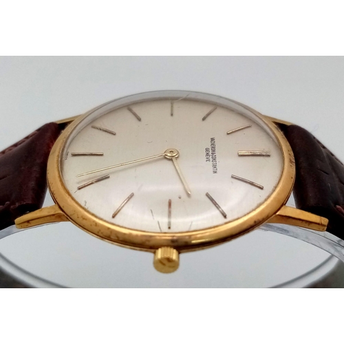 1 - A Rare Vintage Ultra-Thin 18K Gold Vacheron and Constantin Gents Watch. Seventeen jewels, 1003 calib... 