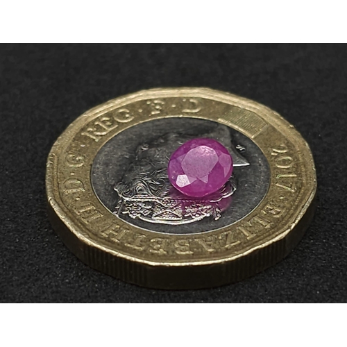 770B - A 0.73ct Burmese Ruby Gemstone. Comes with a GFCO certificate and a presentation case.