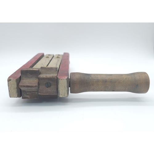 278 - A Museum Quality WW2 ARP Gas Rattle. Dated 1939 made by Clement and Sons. 27cm Length. Full Working ... 