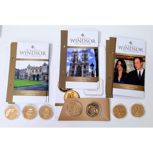 438 - A eclectic parcel of Commemorative Minted Coins celebrating the Royal Family. A whopping 15 COINS in... 