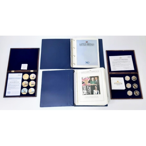 535 - A large collection of Minted, Commemorative Coins. 
44 Coins in total. Featuring a mixture of Britis... 