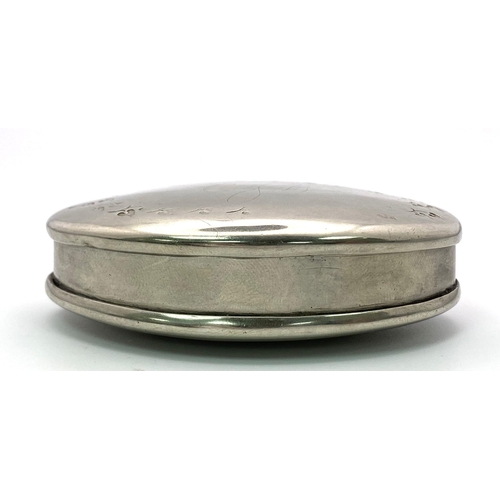 719B - A well treasured pill/trinket box.
With no hallmarks it's difficult to date precisely, however the e... 