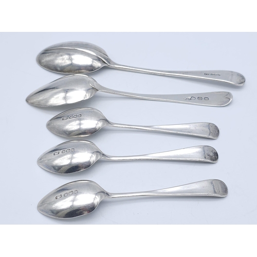 647B - Collection of 5x silver spoons, Total Weight: 65.33g