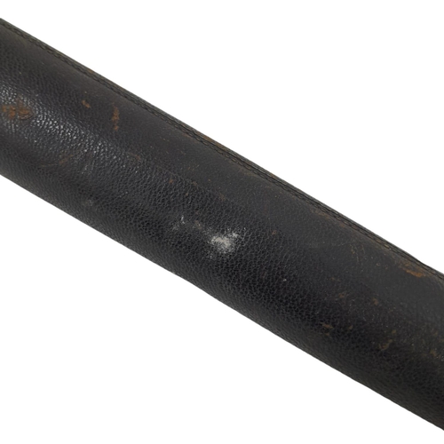 1113 - An Antique, Leather Clad, Single Draw Telescope by Reynolds and Branston Leeds. 68cm Length when fil... 