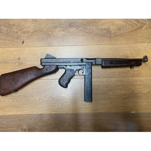 65 - A Deactivated Thompson WW2 Sub Machine Gun. M1A1 model. Moving bolt under spring pressure. Latest EU... 