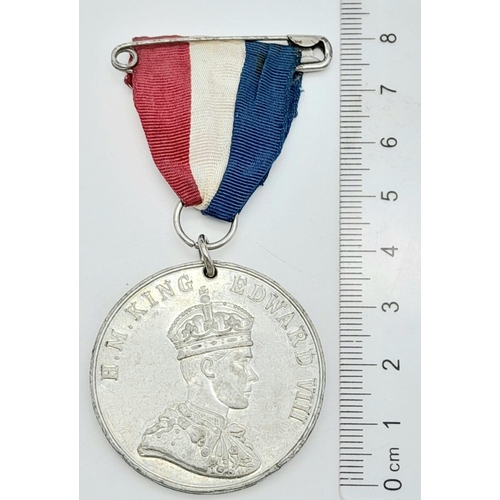 80 - A vintage proposed Edward 1937 medal commemorate the coronation of King Edward VIII at Westminster A... 