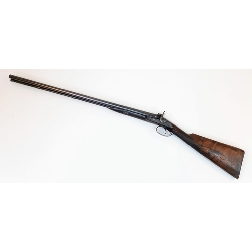 410 - A Deactivated Vintage Charles Adams Double Barrel Shotgun. 12 gauge - double hammer. EU deactivation... 