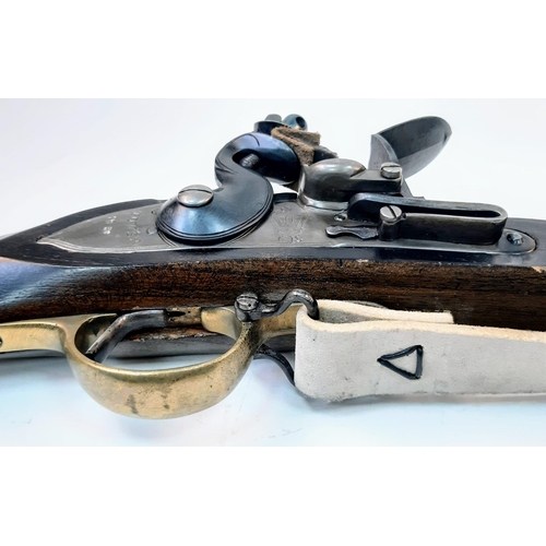 431 - A Deactivated Rare Enfield Tower Flint Lock Rifle. Comes with an EU deactivation certificate. Muzzle... 