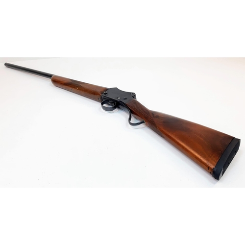 493 - A W.W. Greener 12 Gauge Deactivated Single Barrel Shotgun. Very good condition - 74cm barrel length.... 