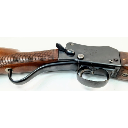 493 - A W.W. Greener 12 Gauge Deactivated Single Barrel Shotgun. Very good condition - 74cm barrel length.... 