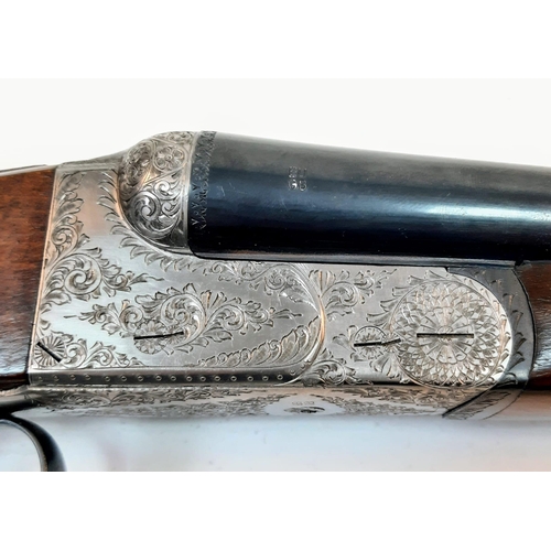 326 - A Deactivated 16 Gauge Kettner Side by Side Shotgun. Cologne model. Double triggers. Clean barrels a... 