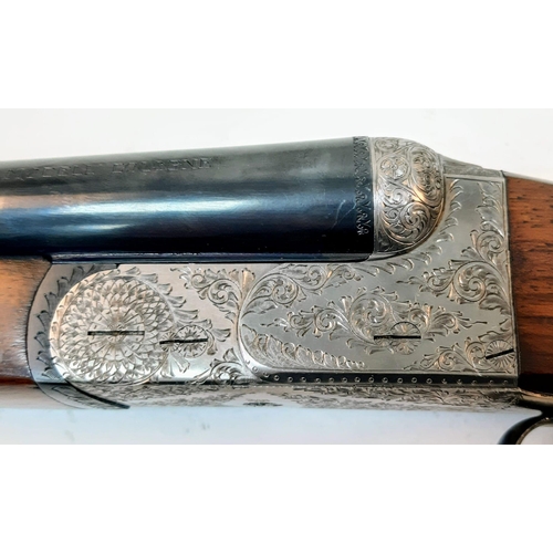 326 - A Deactivated 16 Gauge Kettner Side by Side Shotgun. Cologne model. Double triggers. Clean barrels a... 