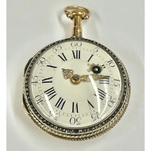 18ct gold verge fusee pocket watch , Good balance staff but wound tight ...