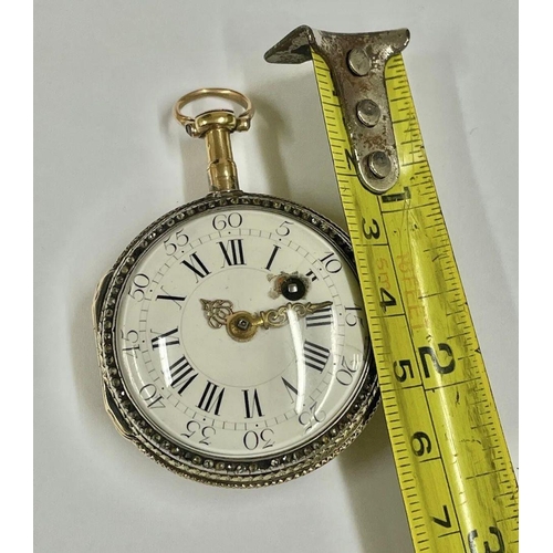 1 - 18ct gold verge fusee pocket watch , Good balance staff but wound tight needs service.