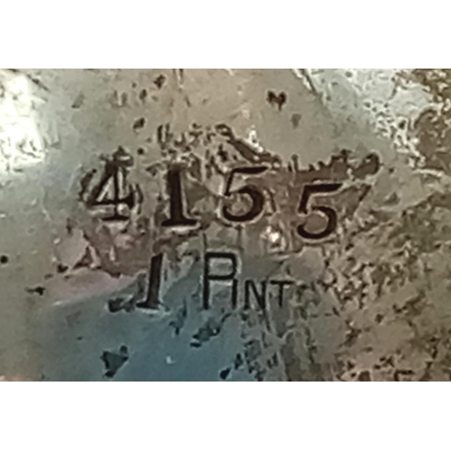 1701 - An antique sterling silver coffee pot. Come with full hallmarks Sheffield, 1907. Total weight 382.9G... 