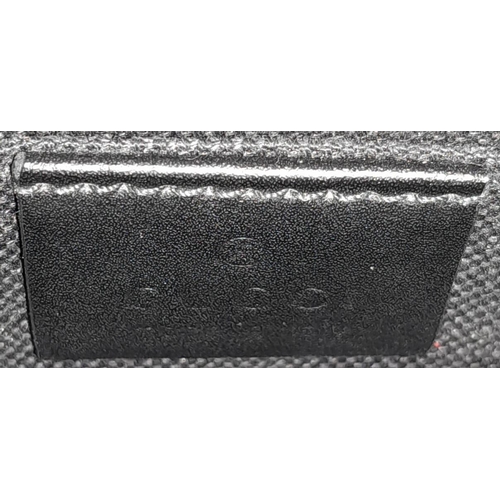 270 - A Gucci Monogram Messenger Bag. GG grey canvas exterior wit black leather accents and zipped compart... 