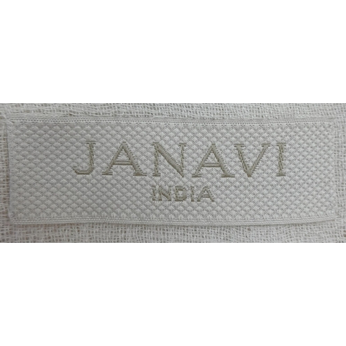 284 - A Janavi Floral Print Cashmere Scarf. 200cm x 60cm. Comes with a dust cover. In good condition. Ref:... 