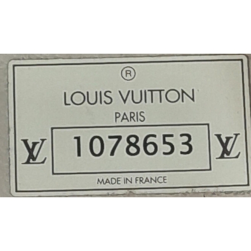 60 - A Louis Vuitton Alzer 80 Monogram Large Sturdy Suitcase/Trunk. Monogram canvas and brown leather ext... 